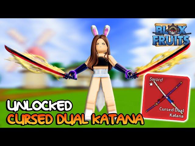 Finally Unlocking Cursed Dual Katana in Blox Fruits! (Roblox)