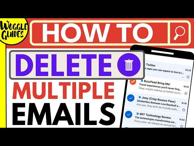 How to delete multiple emails in Gmail app