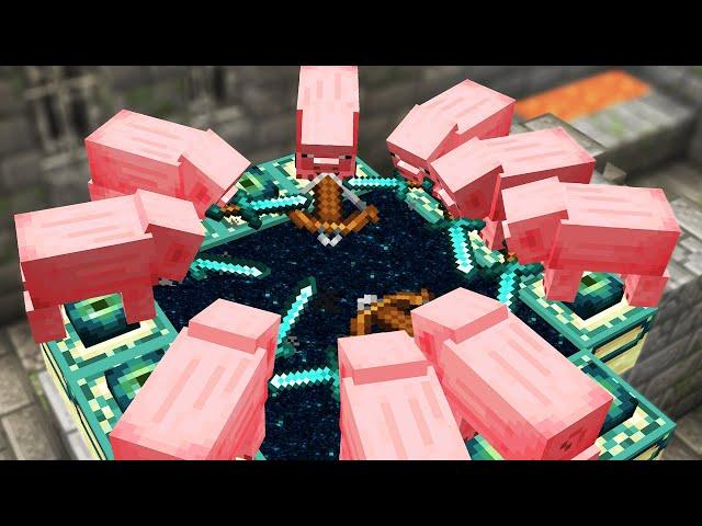 Minecraft but Pigs beat the game for you...