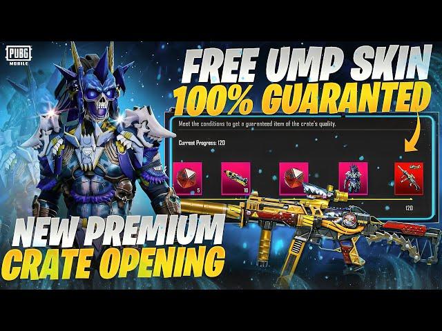 Best Premium Crate 100 Free Upgraded UMP45 | Guaranteed Upgraded 120 Free Crate Opening | PUBGM