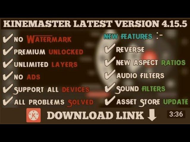 Kinemaster Mod Apk | No Watermark | Kinemaster 4K Export | Kinemaster Pro Mod Apk