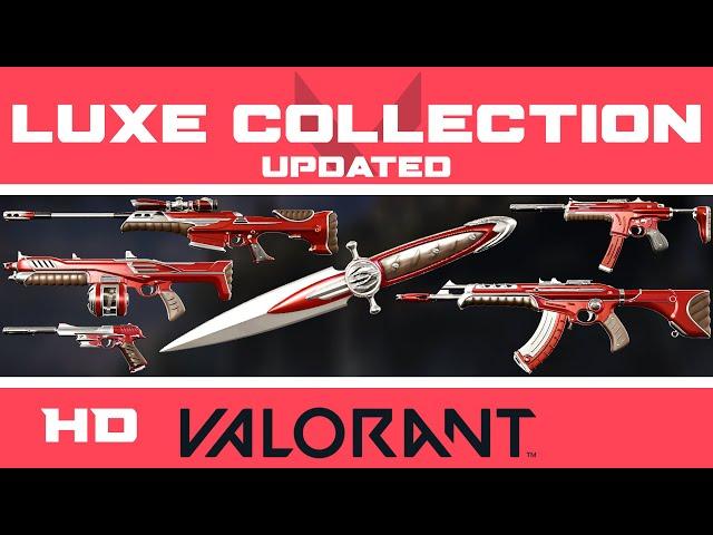 VALORANT Luxe Skins Collection | Red: Beta Chroma | HD Skin Showcase