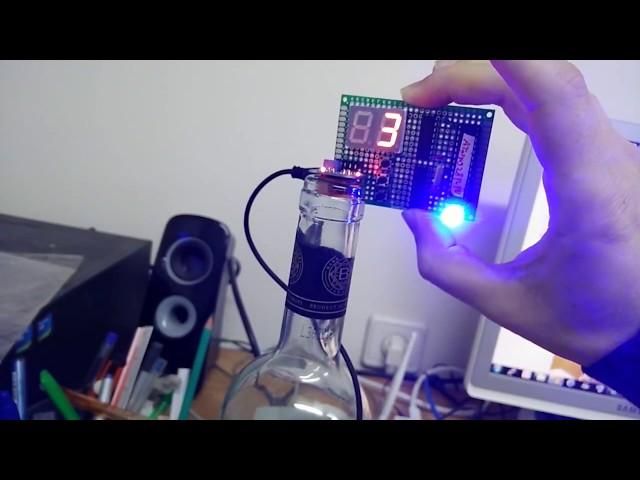 ethanol/alcohol sensor MQ3 and 7segment board