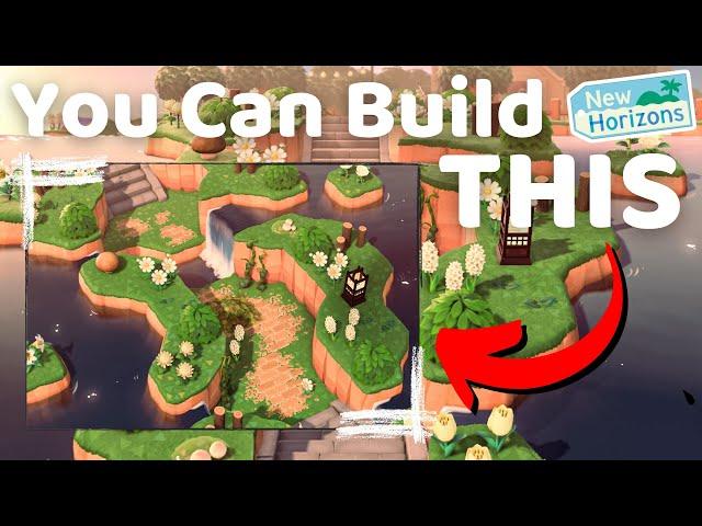 How to Build a Sunken Pathway in Animal Crossing // Speed Build & Tutorial