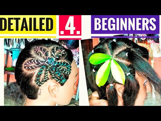 Flower braid tutorial || Detailed for beginners on mannequin