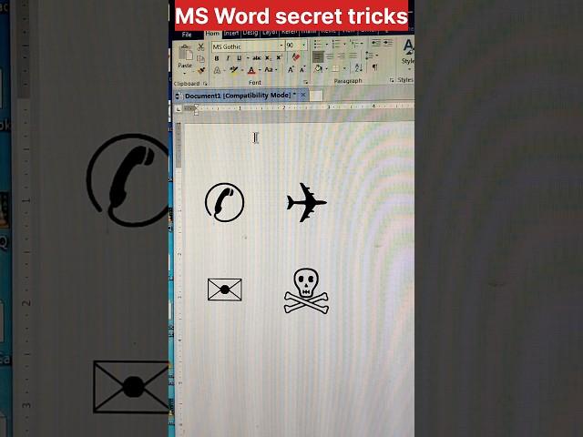 MS Word tricks | word magic tricks and tips #mswordtricks #shorts #youtubeshorts #trending #viral