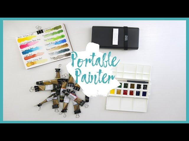 Portable Painter Unboxing & Set Up // Best Watercolor Travel Palette 