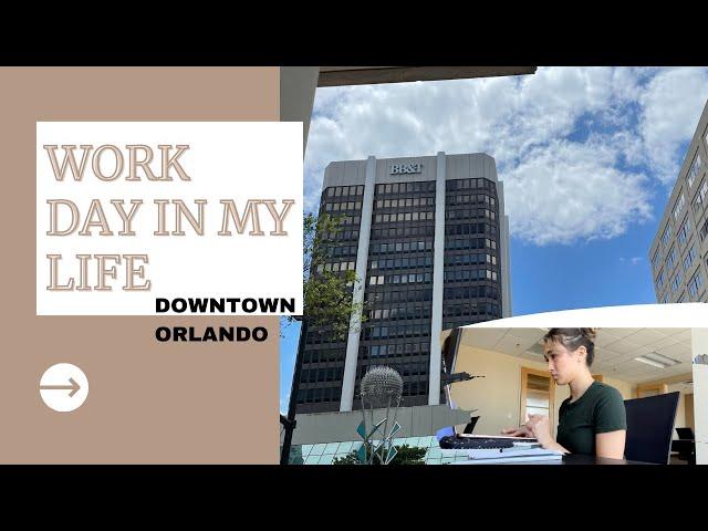 WORK DAY IN MY LIFE | Sports Marketing Coordinator + DOWNTOWN ORLANDO