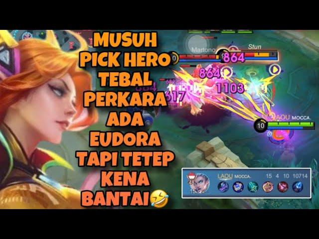 HERO TEBEL TIDAK BERKUTIK DI DEPAN EUDORA TETAP TEMBUS KENA PETIR Mlbb