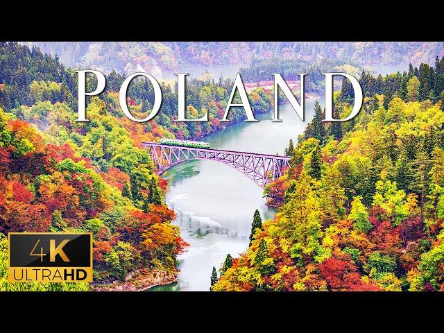 FLYING OVER POLAND (4K UHD) - Relaxing Music With Stunning Beautiful Nature Film For Stress Relief