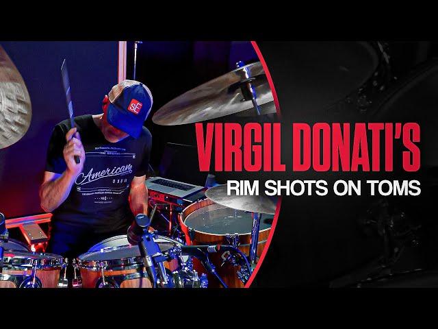 Virgil Donati's Rim Shots on Toms | Power, Dynamics, Control!