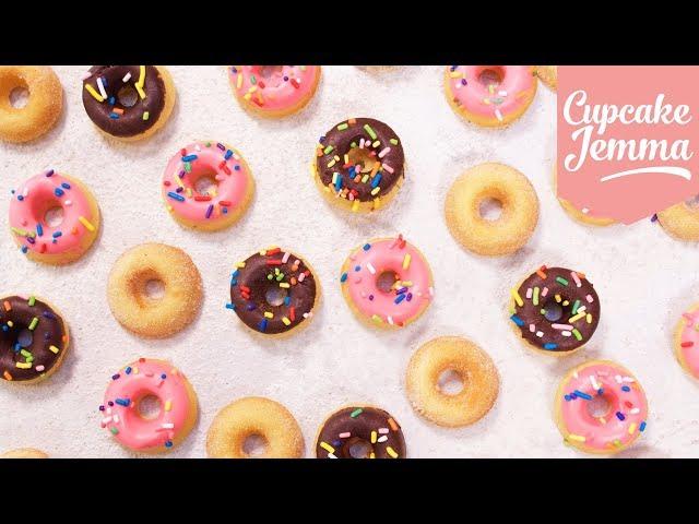 How To Make Mini Baked Donuts | Cupcake Jemma