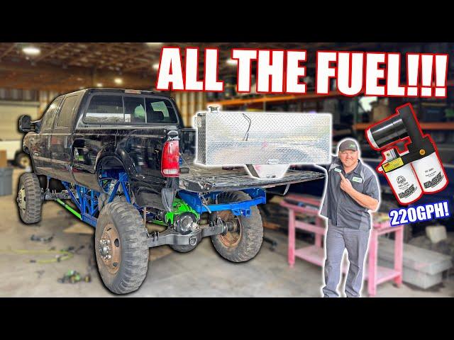 The OG JH Diesel Mega Mud Truck Gets A Custom New Fuel System!!! 220 Gallons Per HOUR!!!