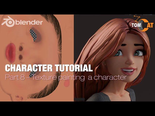Blender Complete Character Tutorial  - Part8 - Texture painting a character