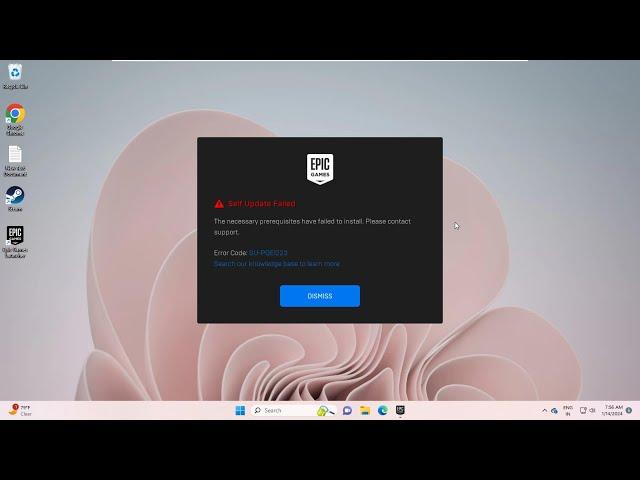 Fix Self Update Failed Error In Epic Games Launcher