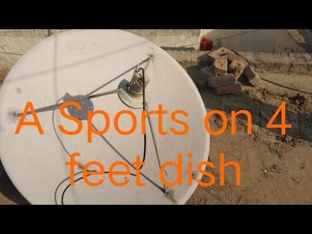 How to set A Sports Channel on 4 feet dish antenna |A Sports setting on apstar 76 degree satellite |