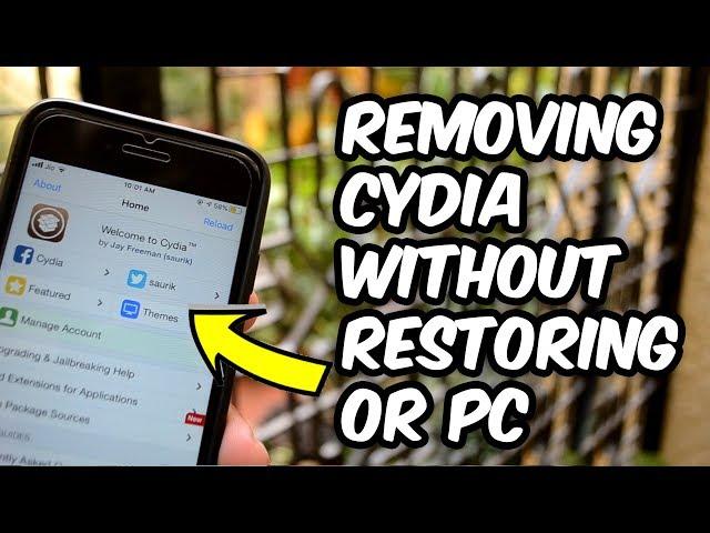 How To REMOVE JAILBREAK (Uninstall Cydia) from iOS 13.3 and KEEP DATA (No Computer / Restore)