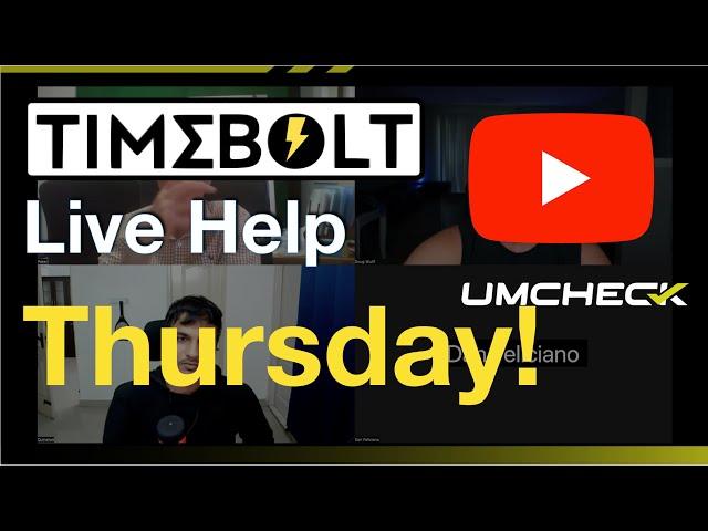 Edit YouTube Workflow Audit  | Capture and Share video | Umcheck | TimeBolt Office Hours