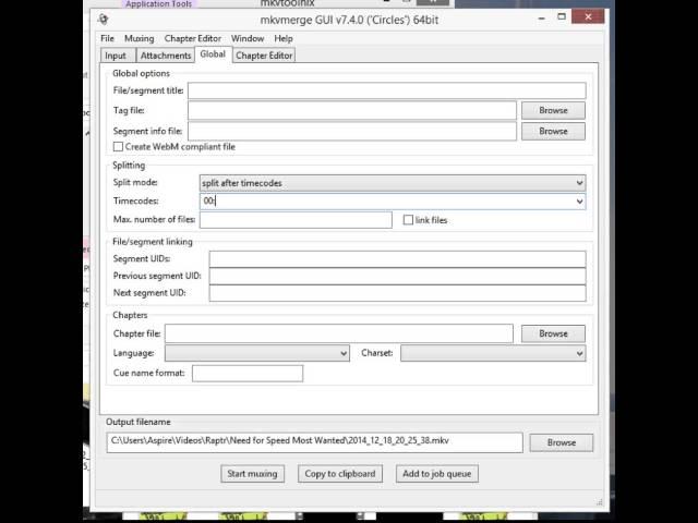 Split MP4 or MKV video file without re-encoding - Raptr GVR - Aron Alliston