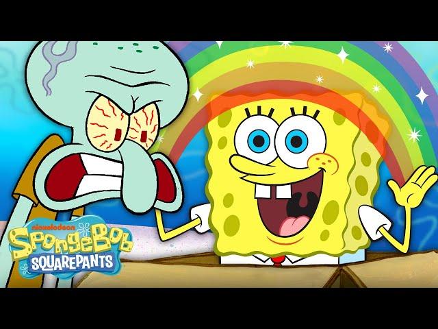 SpongeBob Uses His Imagination  Idiot Box Full Scene | SpongeBob