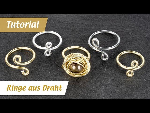 Ringe aus Draht einfach selber machen