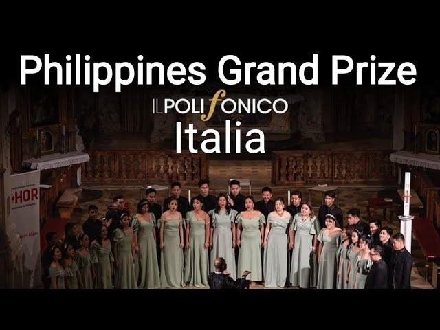 'Los Cantantes de Manila Choir' Philippines Grand Prize in Italy +Awarding (Pa Kin Kin/ Elijah!)