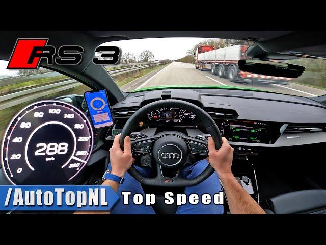 2022 Audi RS3 Sportback 8Y | TOP SPEED 288KMH on Autobahn by AutoTopNL