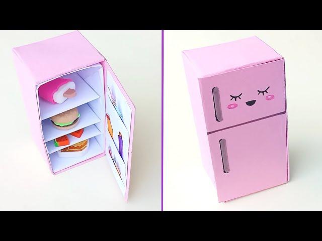 DIY Origami Refrigerator idea || How To Make paper Refrigerator || Origami Craft || Miniature Craft