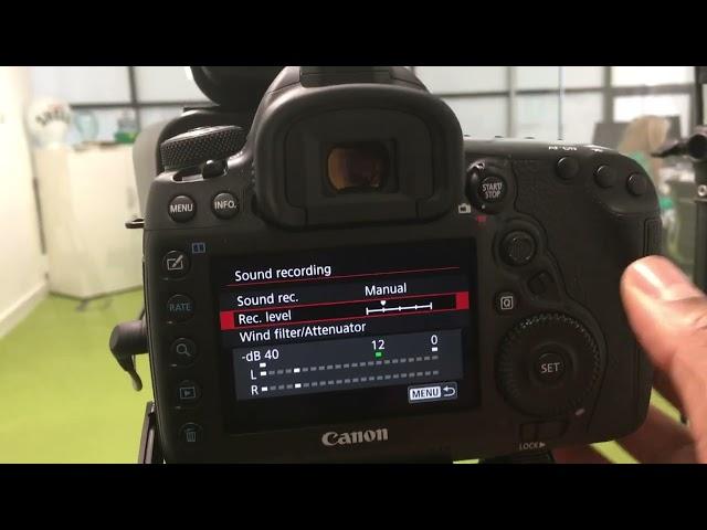 Canon 5D Mark 4 - Setting Audio Levels