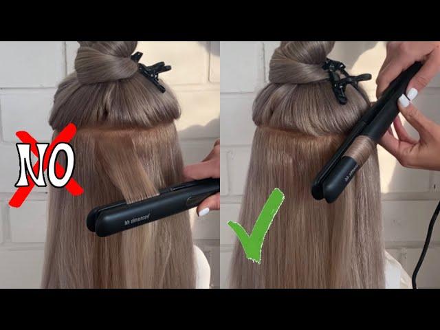 How to curl hair with flat iron? Curls tutorial