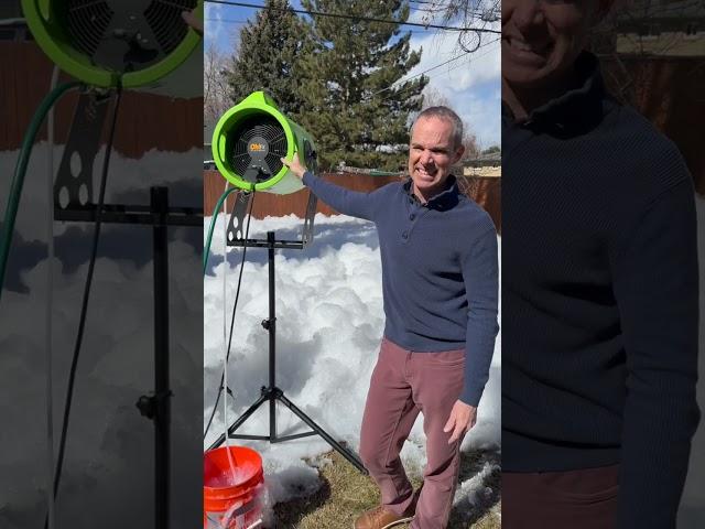 50º weather in Denver Colorado - Foam Cannon with a venturi system - works with Foam Powder