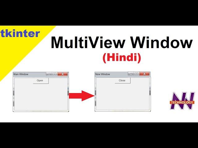 tkinter tutorial in hindi | Working With Multiple Windows  | Open New Window on Button Click