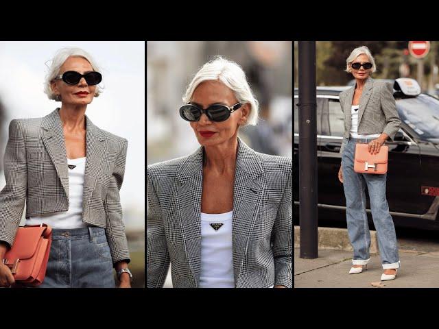 She's 59, ATTRACTS ATTENTION wherever she goes | Fashion Tips for women OVER 50 #styleover50