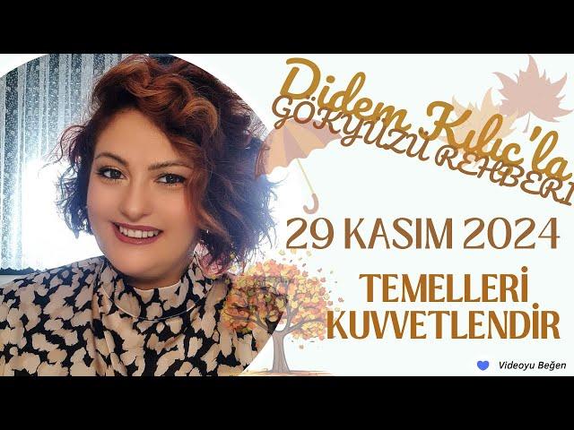 29 KASIM 2024TEMELLERİ KUVVETLENDİRGökyüzü Rehberi