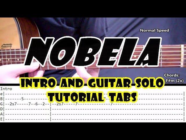 Nobela - Join The Club | Intro and Guitar Solo Tutorial Tabs