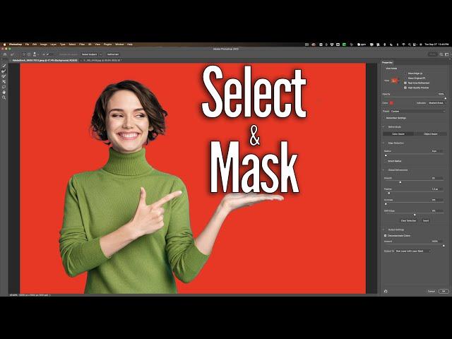 How To Use SELECT and MASK in PHOTOSHOP