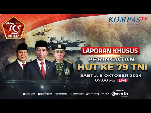 BREAKING NEWS - Presiden Jokowi dan Prabowo Hadiri HUT ke-79 TNI di Monas