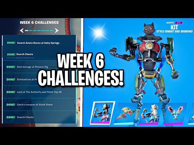 Fortnite Week 6 Challenges Guide! (How to Unlock Shadow & Ghost Edit Styles - Kit) Season 3