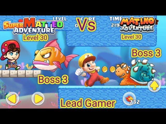 Super Matteo Adventure vs Super Matino Adventure Game Level 30-30 #gaming #games #gameplay