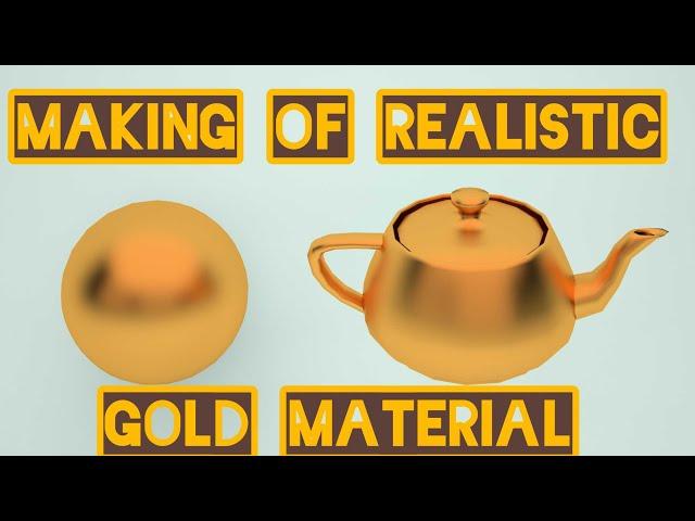 Making of gold material in 3dsmax vray