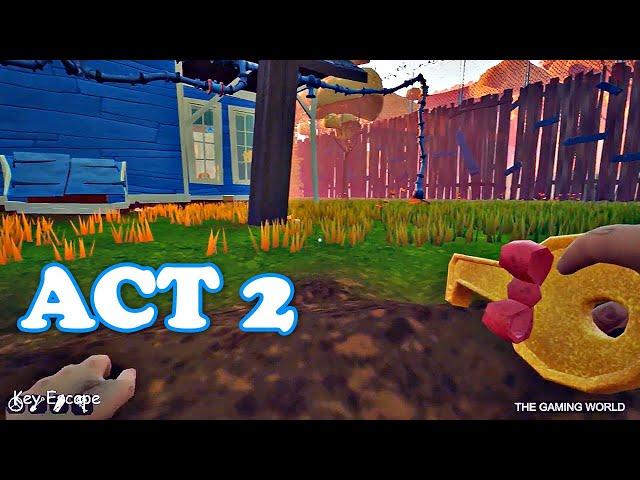 HELLO NEIGHBOR - Act 2 SpeedRun Walkthrough | Key Escape