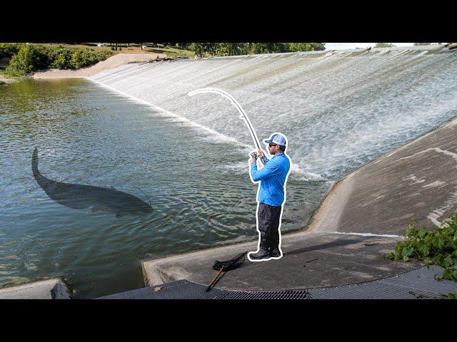 The BIGGEST One I've EVER Caught in a Spillway!!! (SURPRISE Catch!)