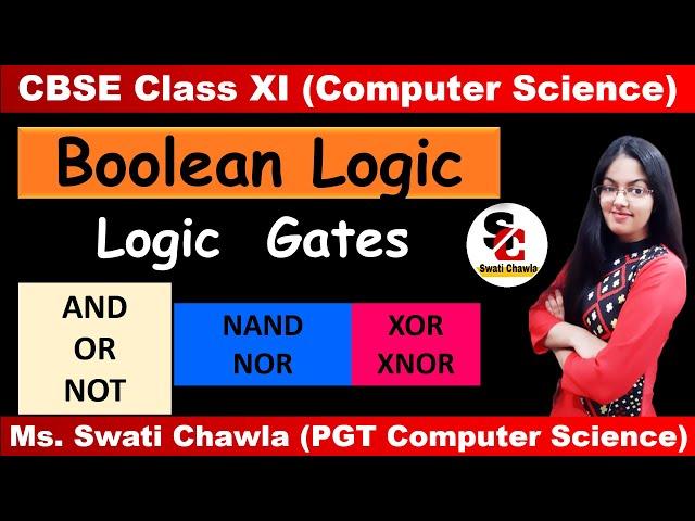 LOGIC GATES | BASIC LOGIC GATES | UNIVERSAL GATES | LOGIC CIRCUIT DIAGRAMS | CBSE CLASS - XI | CS