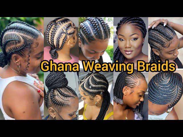 Hottest Ghana Weaving Braids | Cornrow Braids Hairstyles | Half Cornrow Braids | Knotless Braids