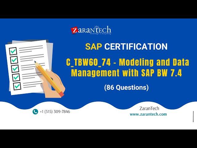 C_TBW60_74 - Modeling and Data Management with SAP BW 7.4 (86 Questions) | ZaranTech DotCom