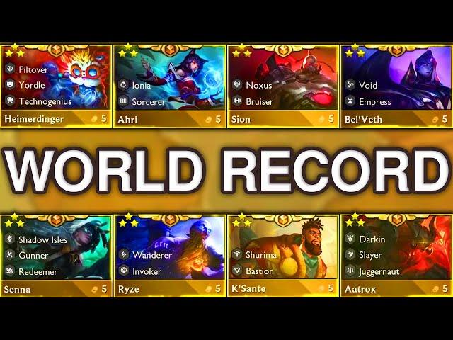 WORLD RECORD GAME ⭐⭐⭐⭐⭐⭐⭐ | TFT Set 9