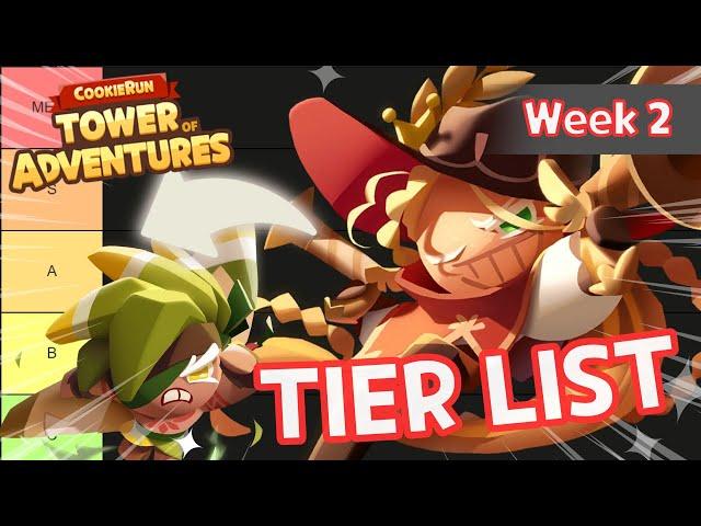 BEST Cookies to Build! Week 2 Tier List for Cookie Run: Tower of Adventures!