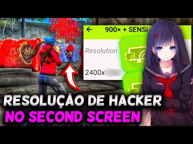 ELEVE ATÉ 900x + SENSI COM ESTAS RESOLUÇÕES ATUALIZADAS! PARA O Second Screen Free Fire