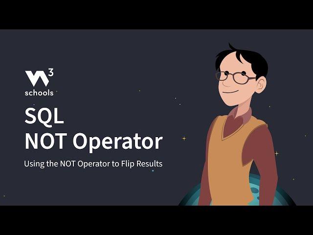 SQL - NOT Operator - W3Schools.com