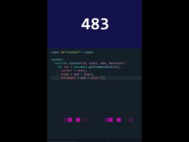 Counter in HTML-JS #shorts #youtubeshorts